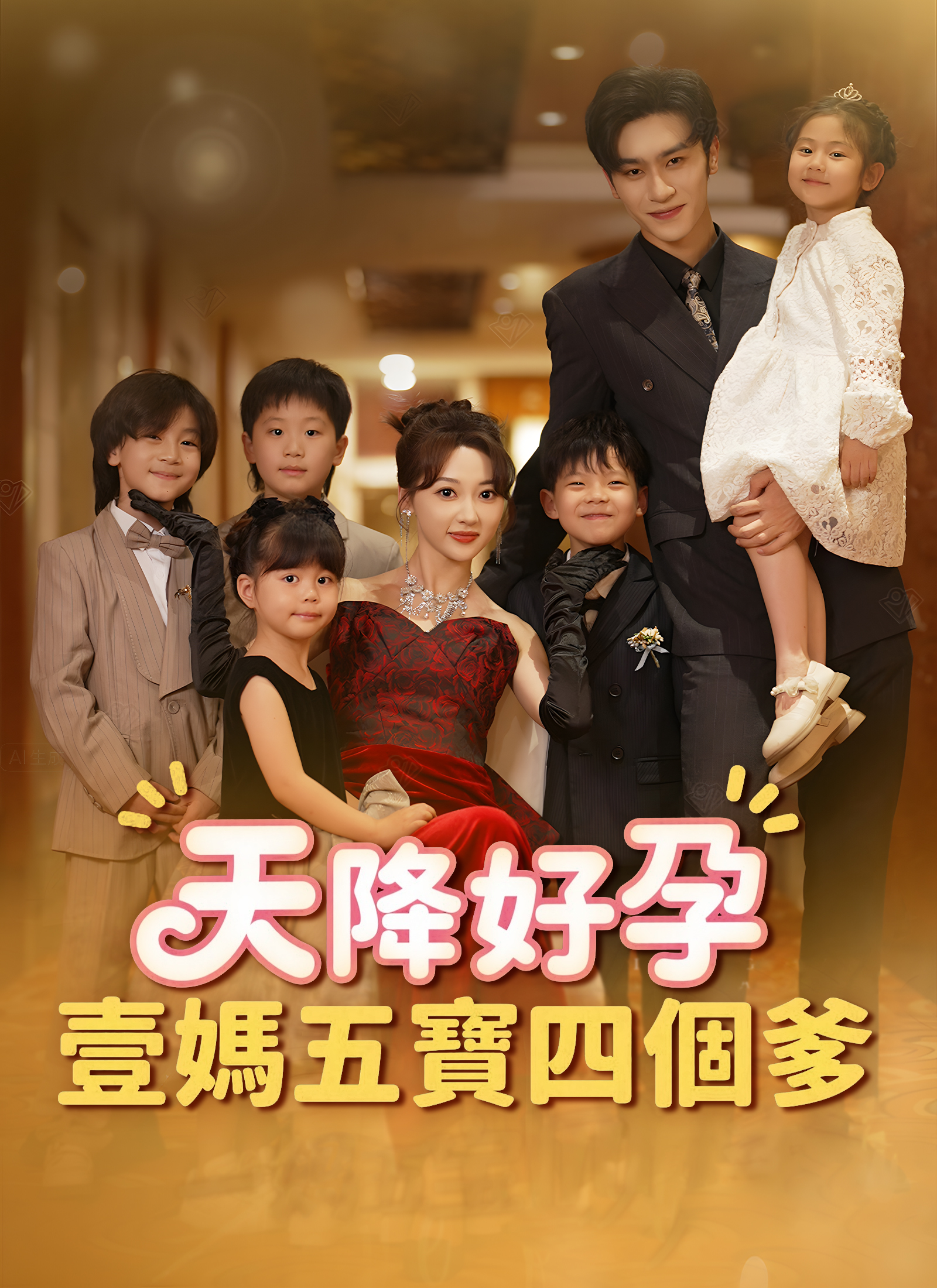 Poster 天降好孕,壹媽五寶四個爹