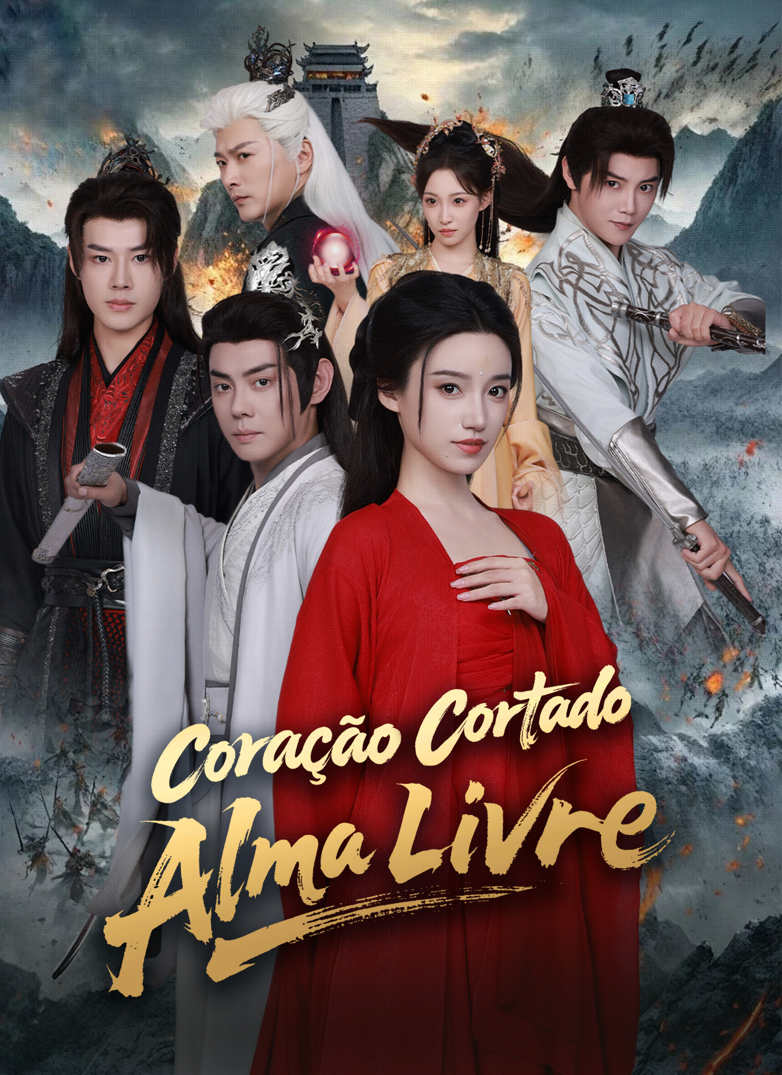Poster Coração Cortado, Alma Livre