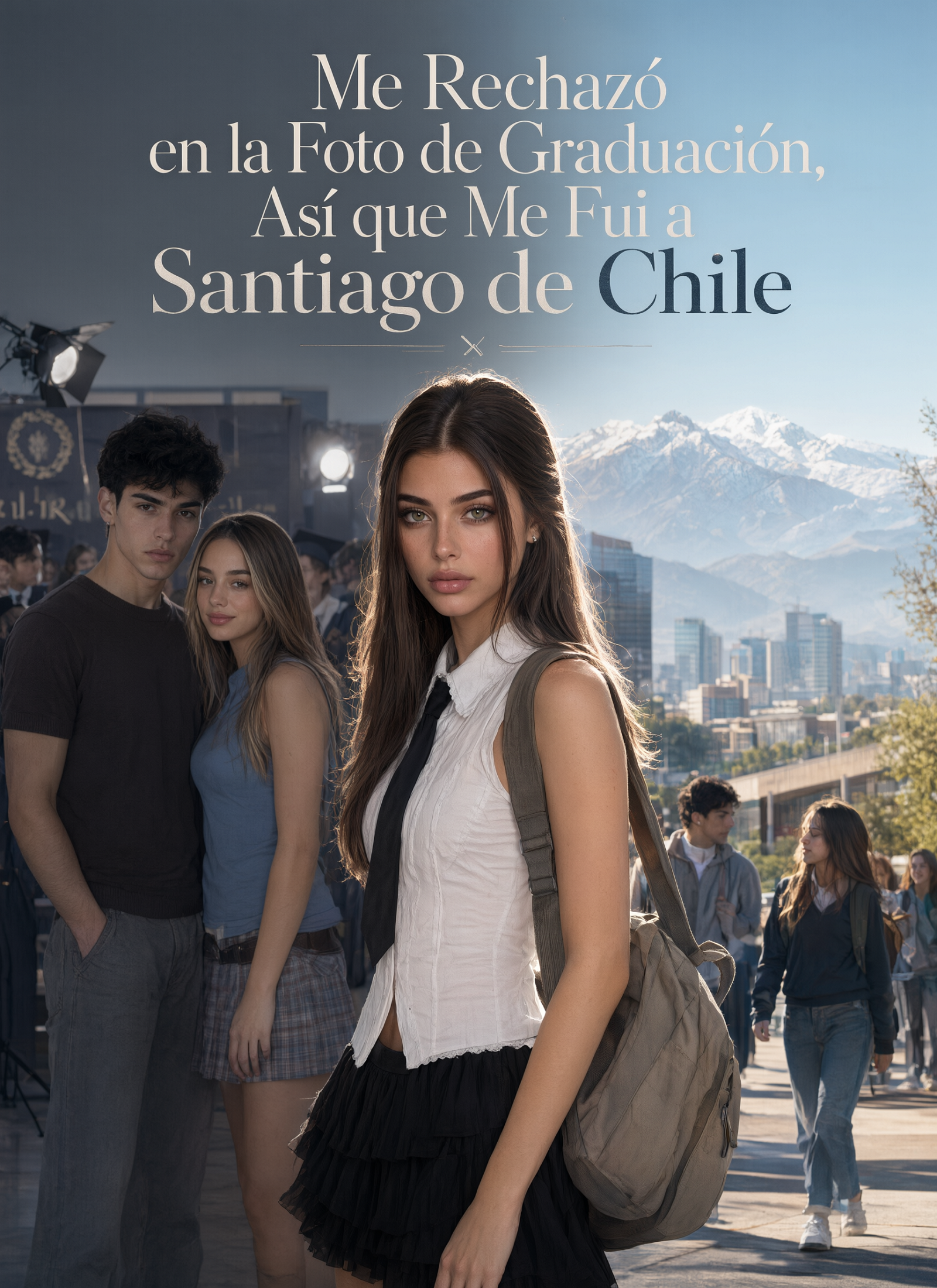 Poster Me Rechazó en la Foto de Graduación, Así que Me Fui a Santiago de Chile