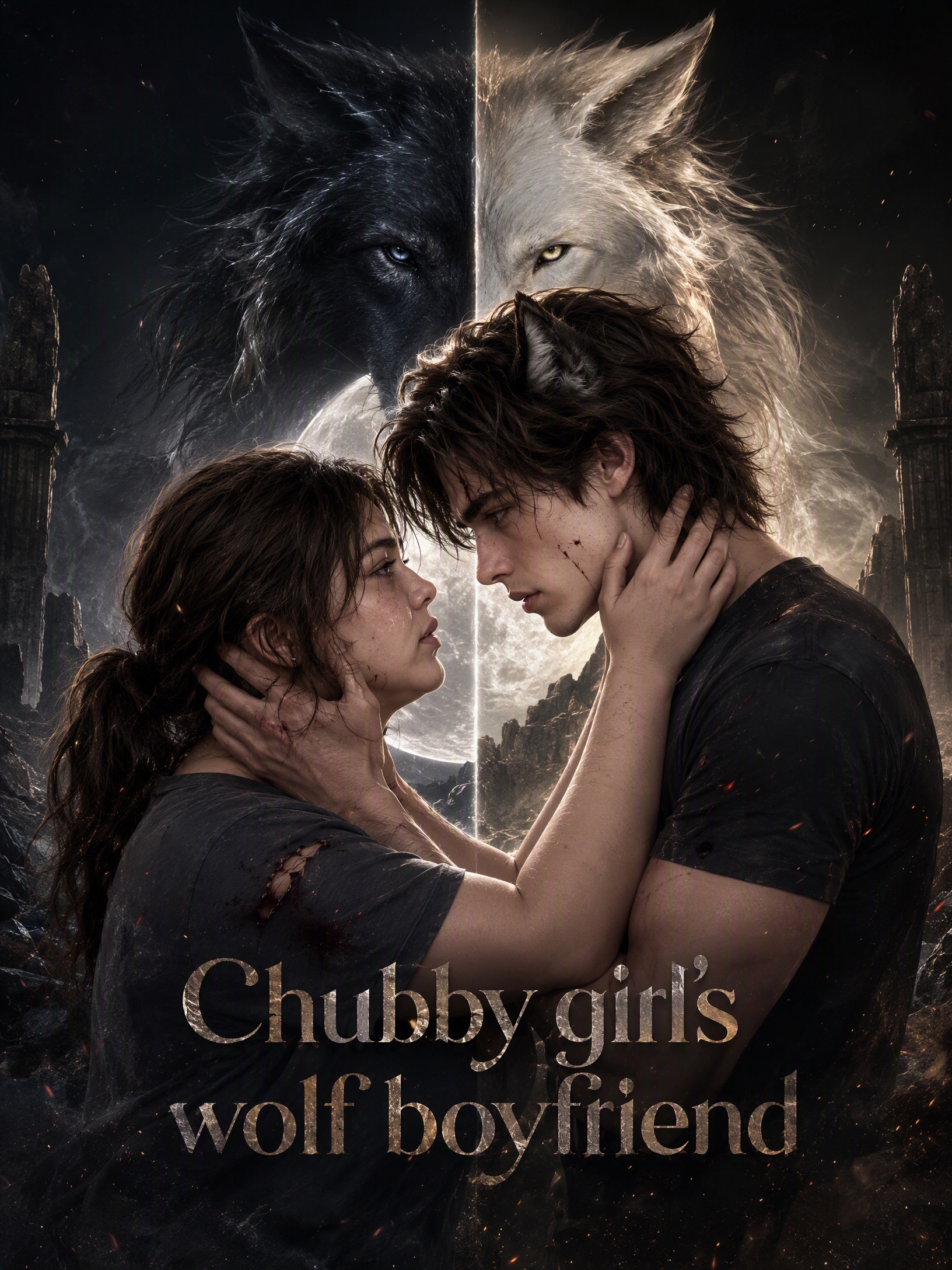 Poster Chubby girl's wolf boyfriend