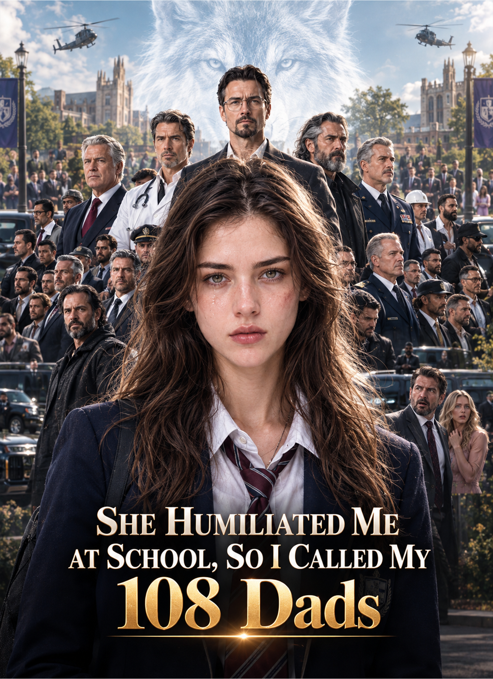 Poster She Humiliated Me at School, So I Called My 108 Dads