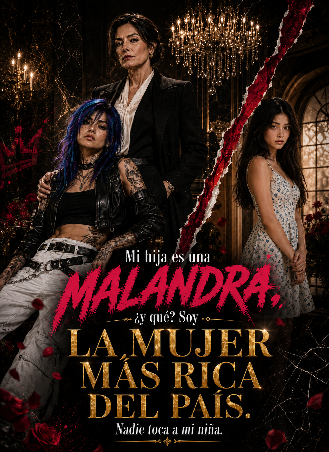 Poster Mi hija es una malandra, ¿y qué? Soy la mujer más rica del país. Nadie toca a mi niña.