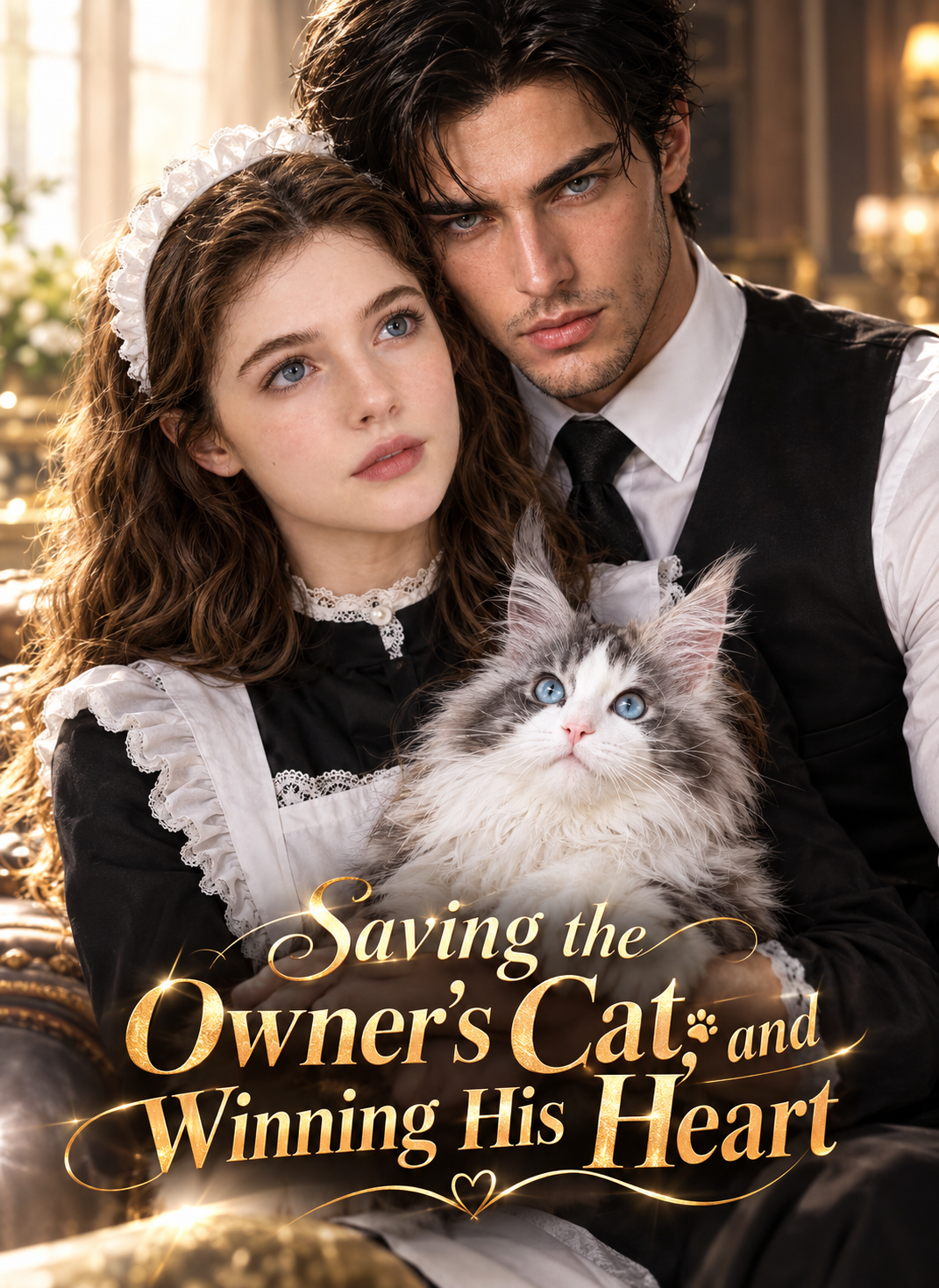 Poster Saving the Owner's Cat, and Winning His Heart