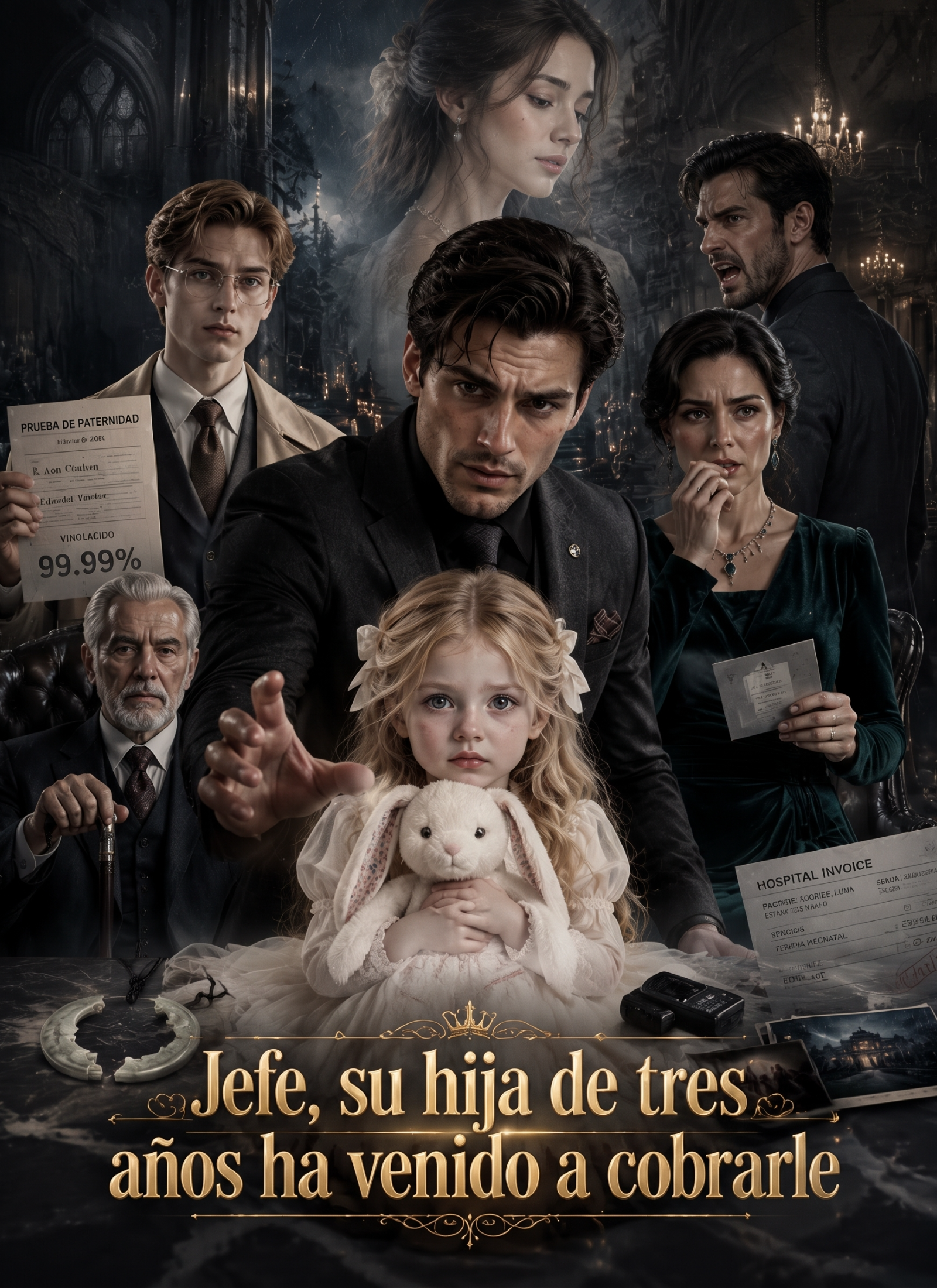 Poster Jefe, su hija de tres años ha venido a cobrarle